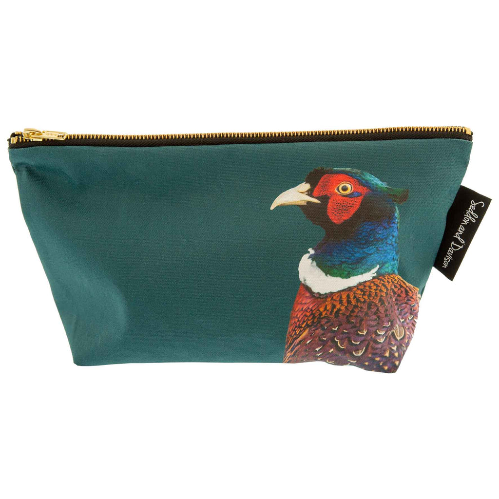 Pheasant Wash Bag - Colour - Teal Green