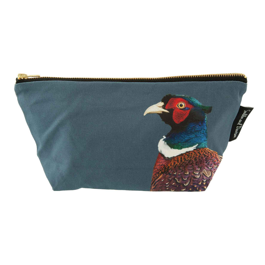 Pheasant Wash Bag (Colour) - Steel Blue