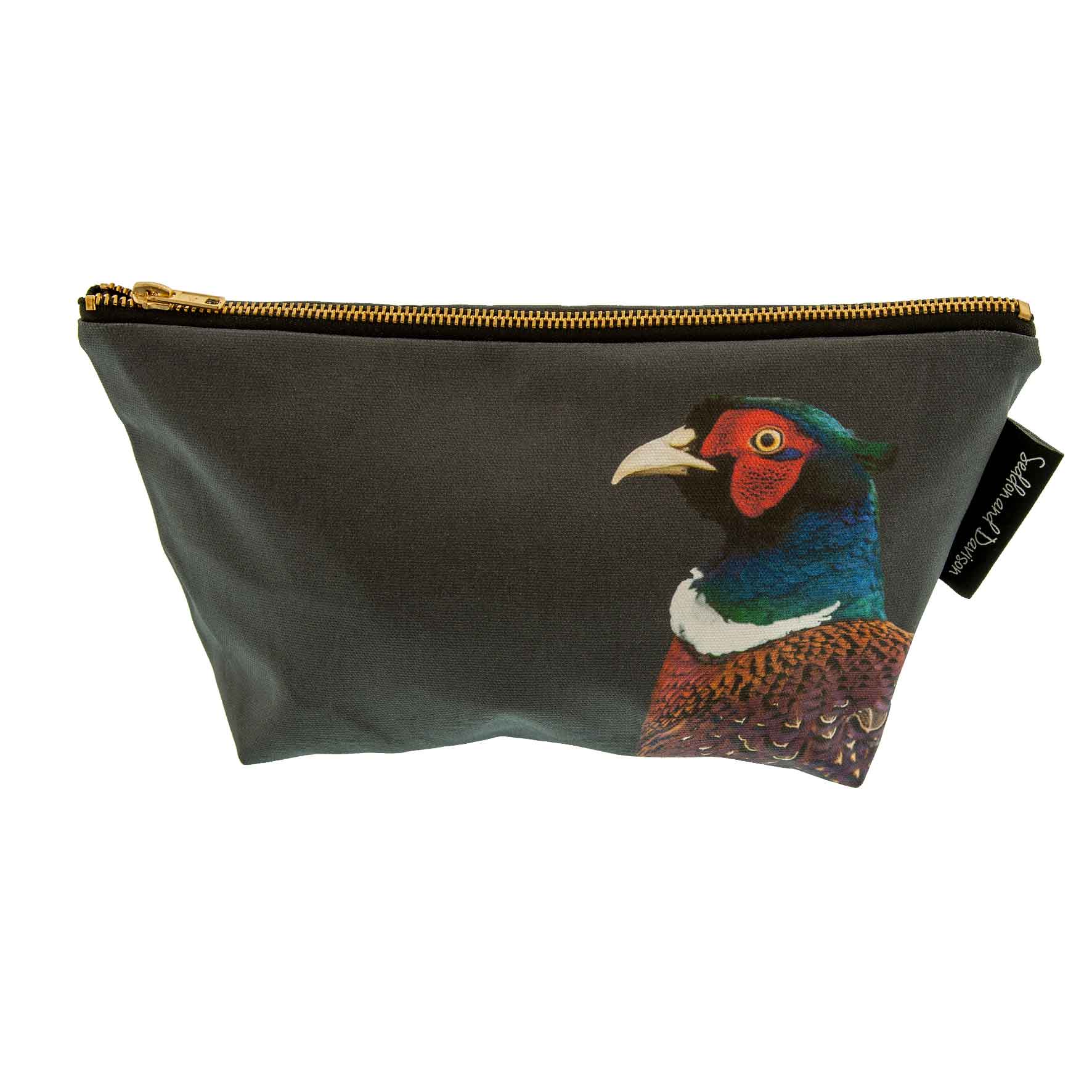 Pheasant Wash Bag - Charcoal