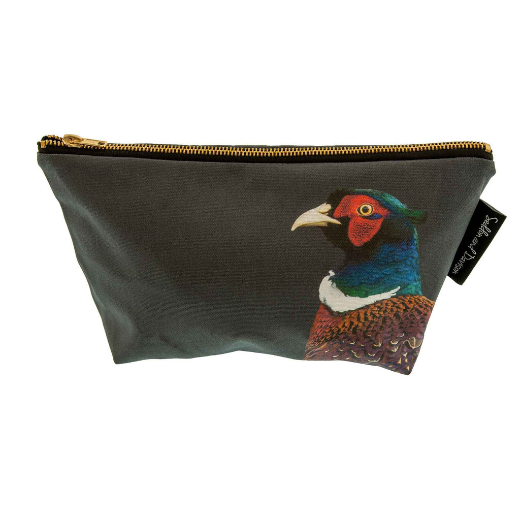 Pheasant Wash Bag - Charcoal
