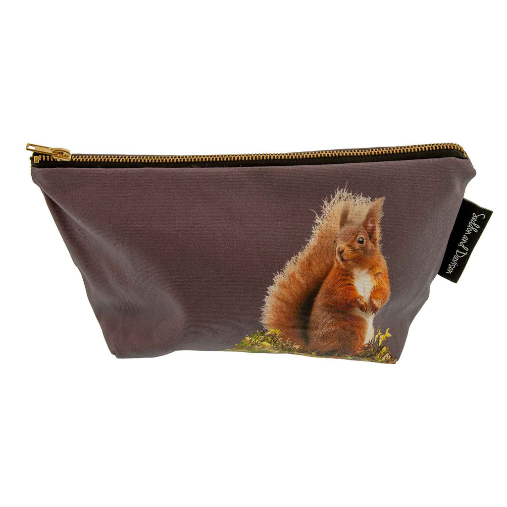 Red Squirrel Wash Bag - Dusky Pink