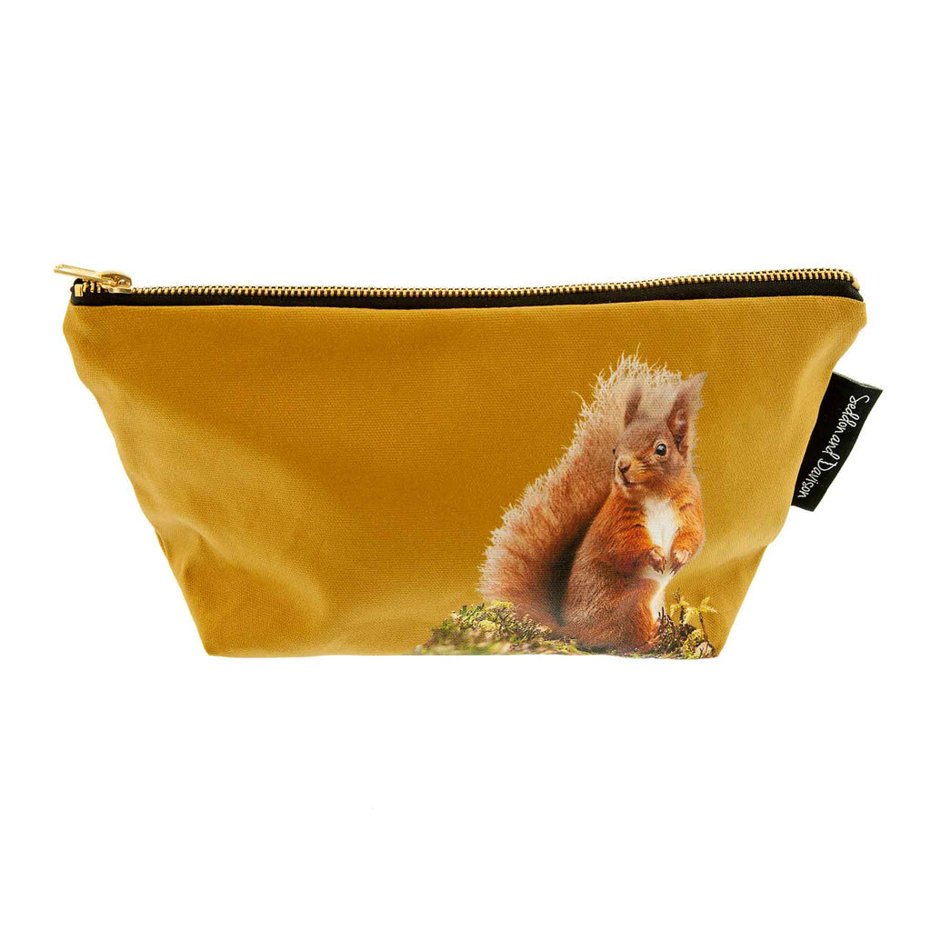 Red Squirrel Wash Bag - Ochre
