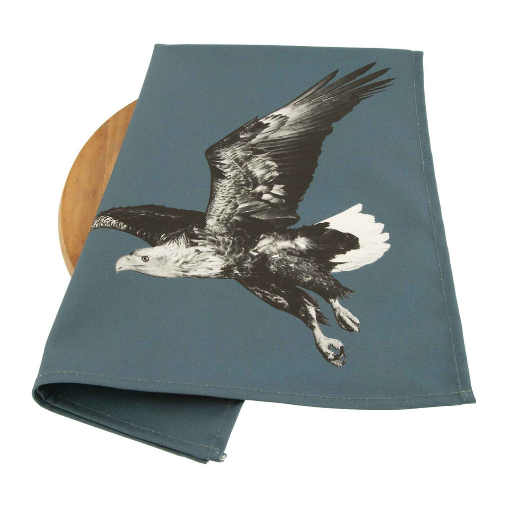Sea Eagle Tea Towel - Steel Blue