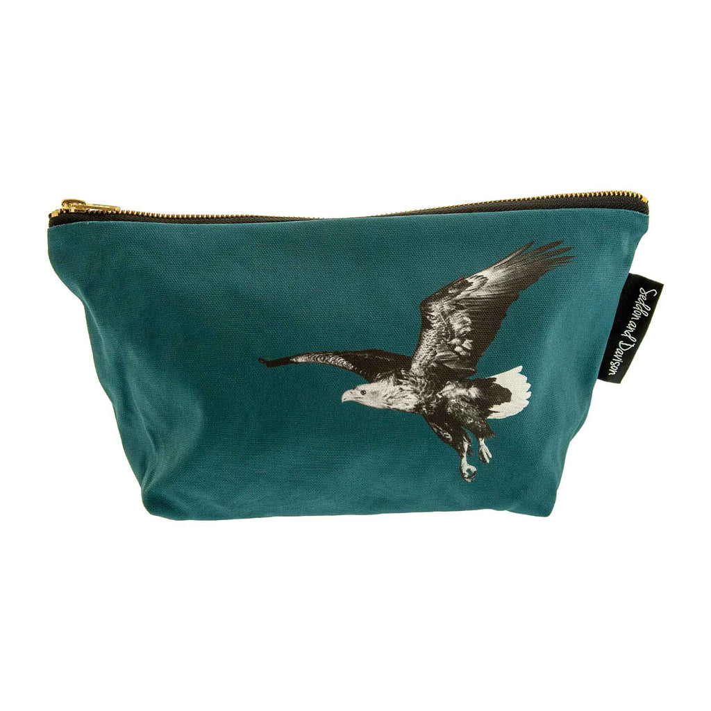 Sea Eagle wash bag  - teal green
