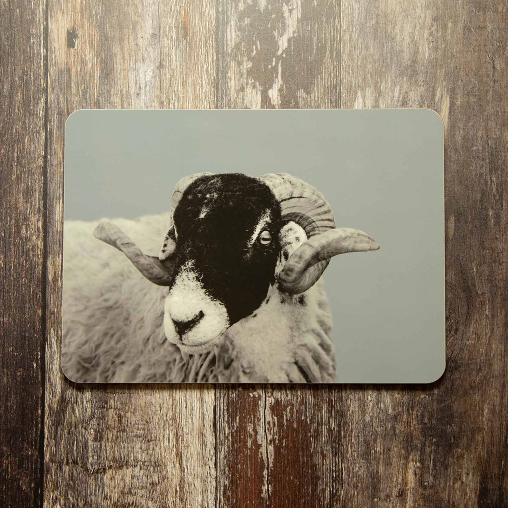 Sheep Placemat - Blue Grey