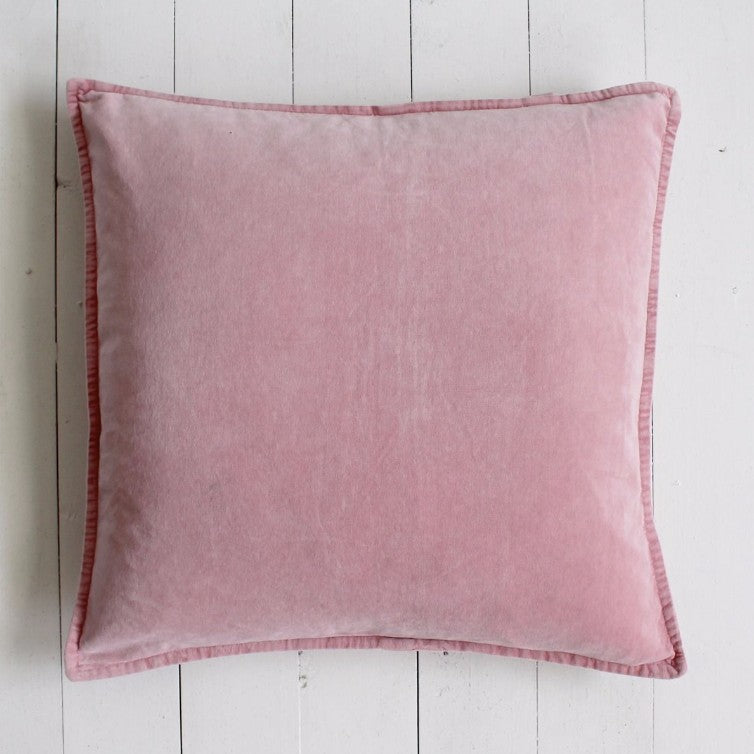 Light pink clearance velvet pillow