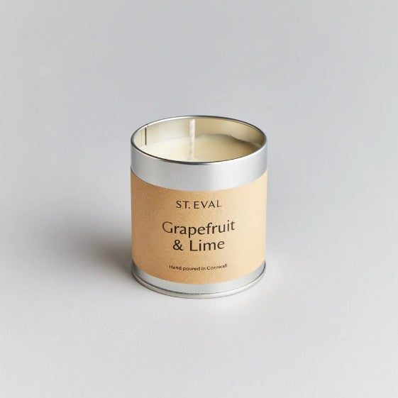 St Eval Grapefruit and Lime scented tin candle