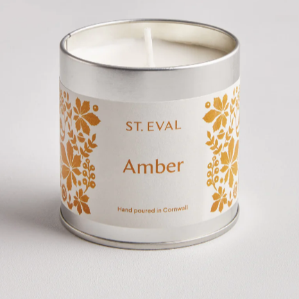 St Eval Scented Tin Candle - Amber