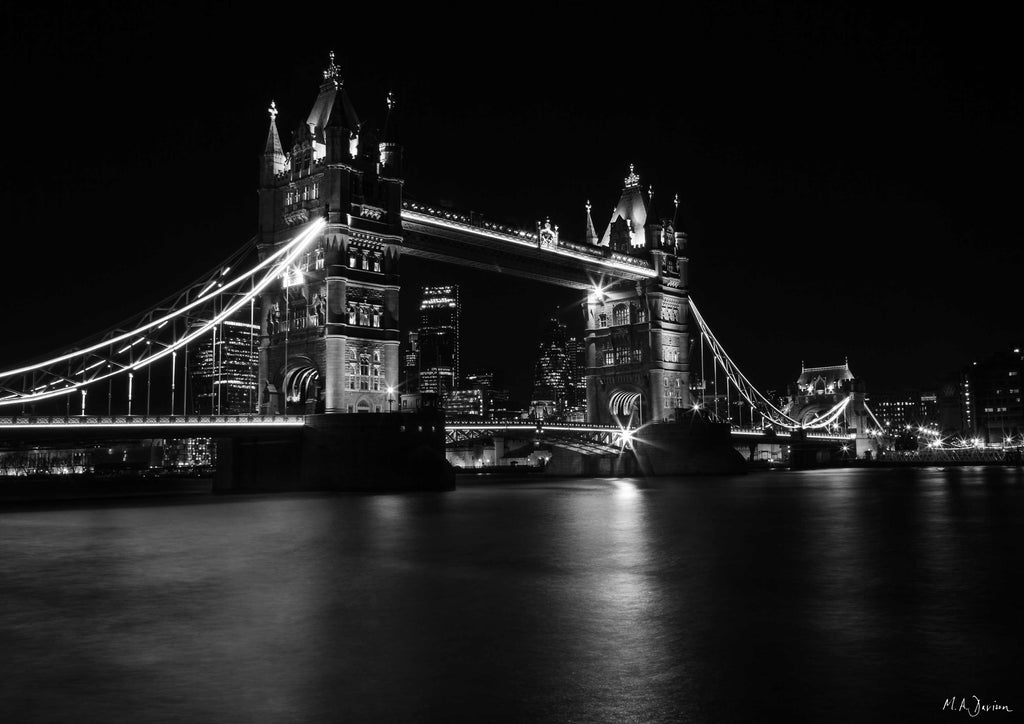 Tower Bridge, London - Black and White Photography - Print