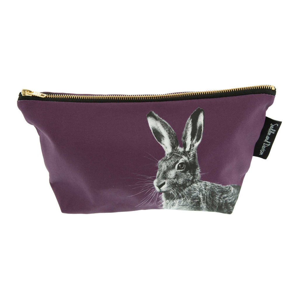 Hare Wash Bag - Mulberry