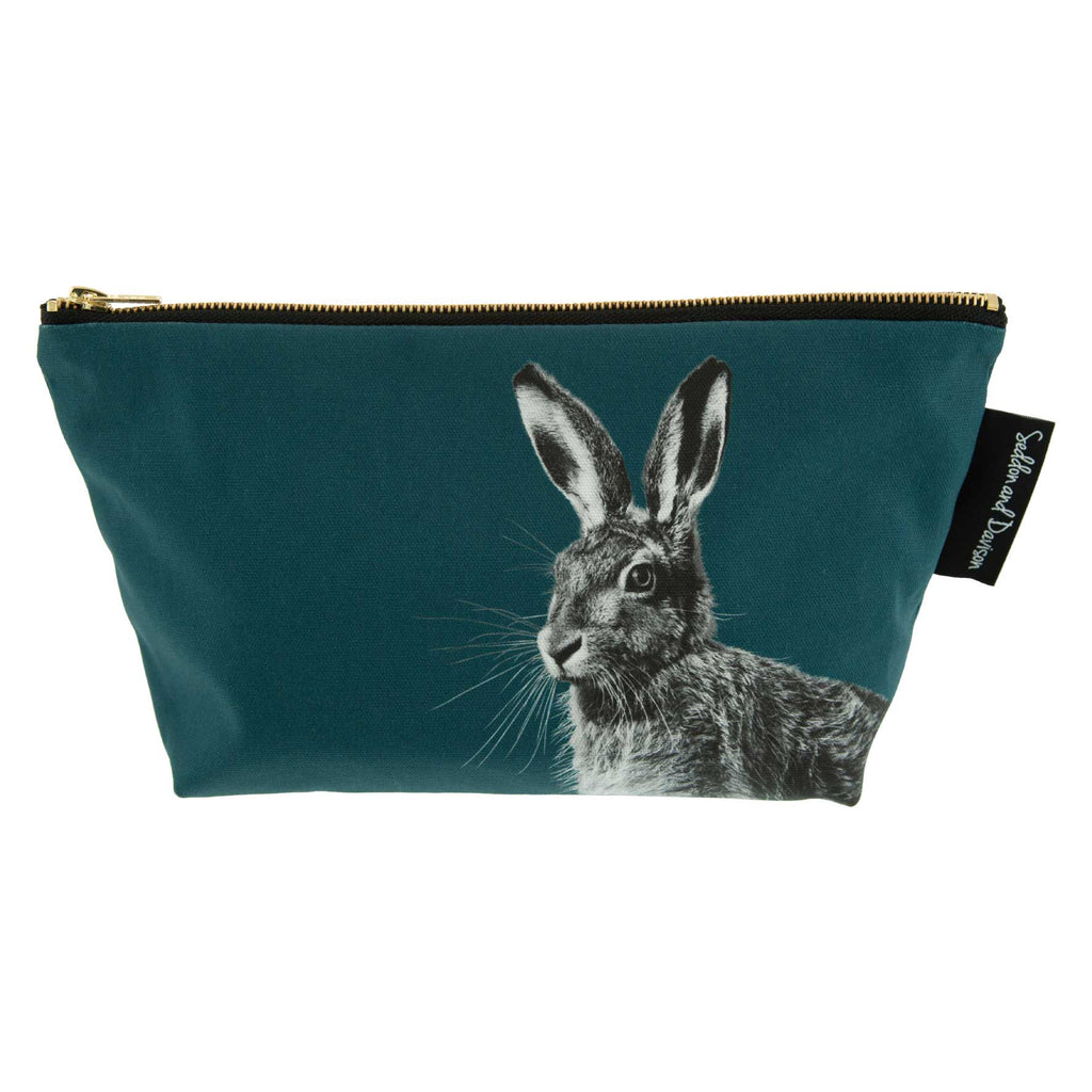 Hare Wash Bag - Teal Green